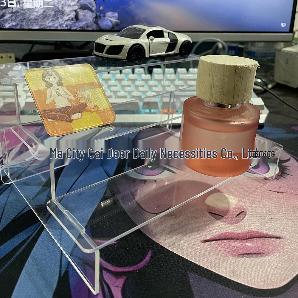 Three-Tier Acrylic Display Stand for Anime Figures, Cakes, and Perfume