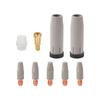 Set di 9 aste ugello conduttive ad alta efficienza e durata per pistole saldatrici 24KD Installazione semplice