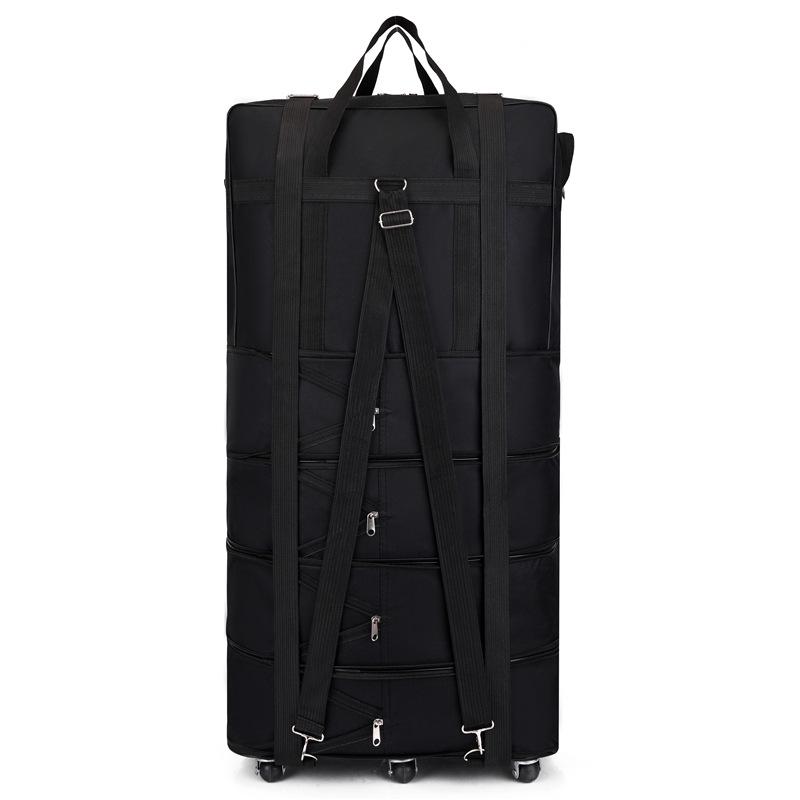 Foldable Aviation Checked Luggage: Extra Large Men's Wheeled Duffle Backpack