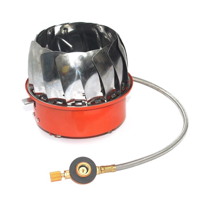 Portable Windproof Stove Stainless Steel Foldable Stove Furnace for Burner Outdoor Folding Metal Gas Stove Camping Tools