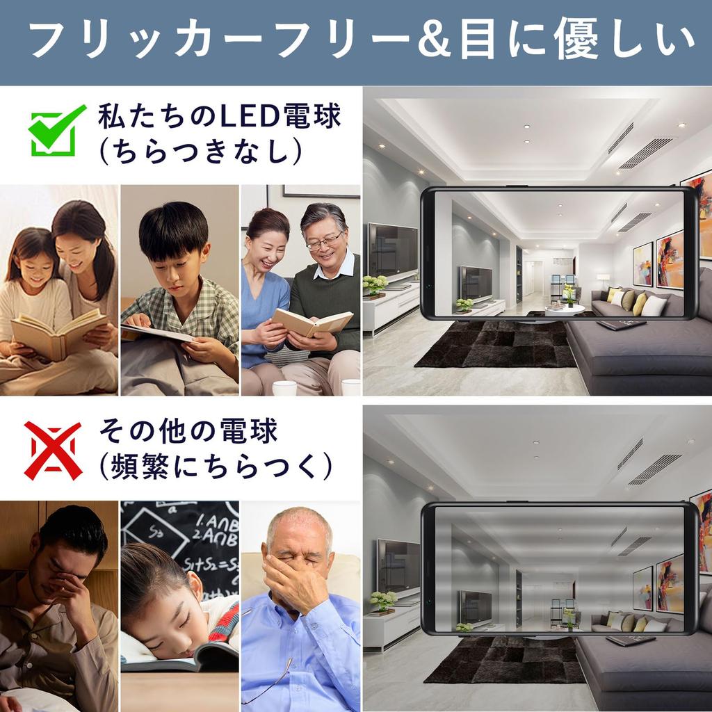 E11 LED Daylight 60W Type 760lm LED Bulb Spotlight AC100V PSE Certified 6 Pieces White, Equivalent, Non-dimmable