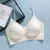 Summer ultra-thin jelly thin shoulder strap without steel ring breathable beauty vest type seamless bra cover gathering