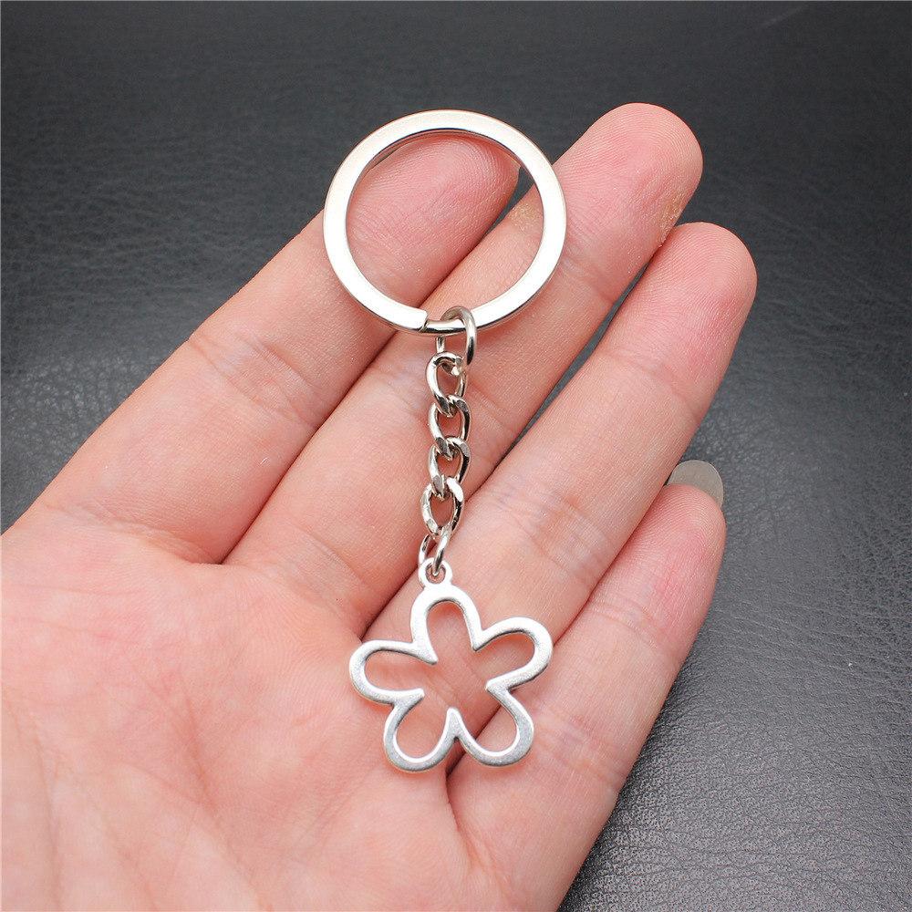Flower of Life Symbol Sacred Geometry Keychain for Men Best Seller Boho Gift for Her Minimalist School Accessory