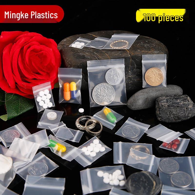 

Self-Sealing Jewelry Bags 3x4cm, 16-Pack, Thick, Transparent, Sealable Plastic Coin/Zipper Bags 2.5*3.5cm, 100 pieces, 16 silk, transparent