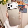 Ultra Thin Simple Matte Hard For Magsafe Magnetic Case For iPhone Air 17 16 15 Pro Max Metallic Paint Textured Rugged PC Cover