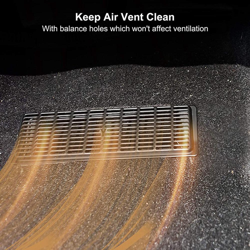 2Pcs Under Seat Air Vent Cover Car Air Outlet Cover Under Seat Air Conditioner Outlet Cover Grille for Tesla Model Y Accessories