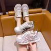 2025 New Mesh Breathable Sneakers Women's Summer Little White Mesh Shoes Lightweight Soft-soled Forrest Gump Training Running Shoes