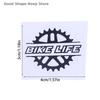 1 Stück BIKE LIFE Wasserdichtes Vinyl-Aufkleber für Fahrradrahmen Oberrohr & Helm Dekoration Motorradzubehör