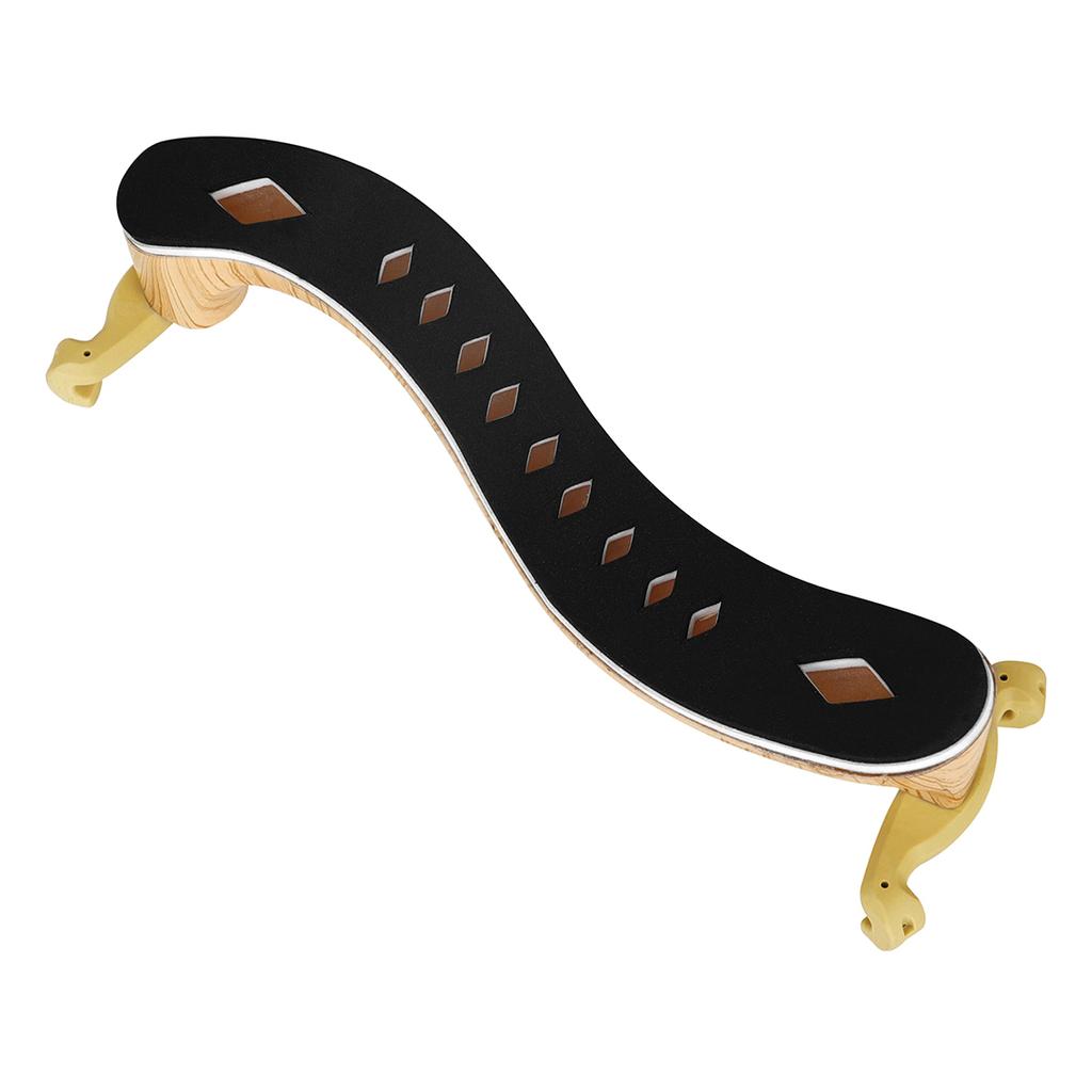 Suport de umăr pentru vioară în stil clasic, cu aspect de lemn, pentru vioară 4/4 și 3/4, cu burete de memorie îngroșat, piese de vioară cu înălțime reglabilă