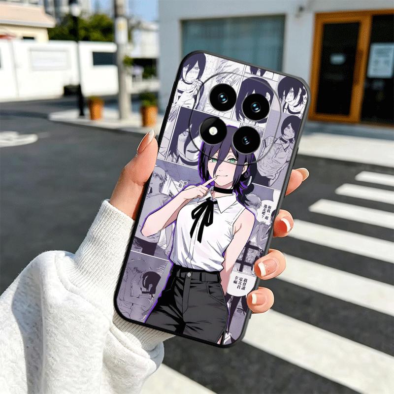

Anime Character R-Reze CSM Soft Phone Case for Xiaomi Redmi Note 12 13 14 15 Pro Plus 11 12S 11S 11T 10 4G Black Cover Back Shel Redmi Note 13 Pro 5G