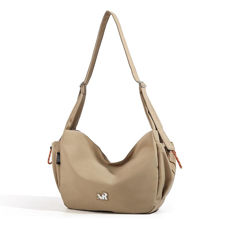 

Большая вместительная сумка-хобо, женская сумка через плечо для поездок на работу хаки