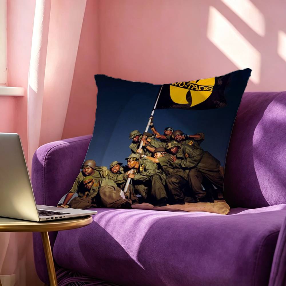 Wu TTang Clan Pillow Case Square DoubleSided Sofa Cushion Cover Bedroom Bedside Pillow