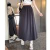 Girls Elastic High Waisted Long Pants Lady Comfortable Wide Leg Trousers Women Korean Fashion Solid Color Slacks