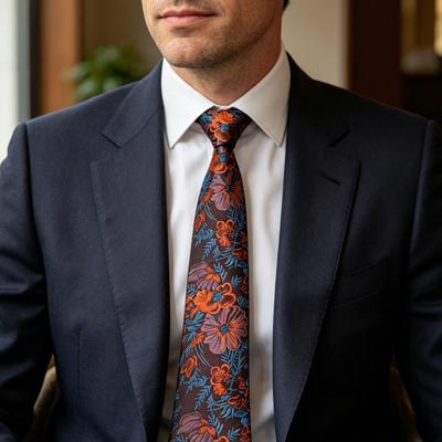 Men Tie Bright Color Multiple Pattern Design Dress Suit Tie Versatile Business Trip Neckwear Outfit Accessory