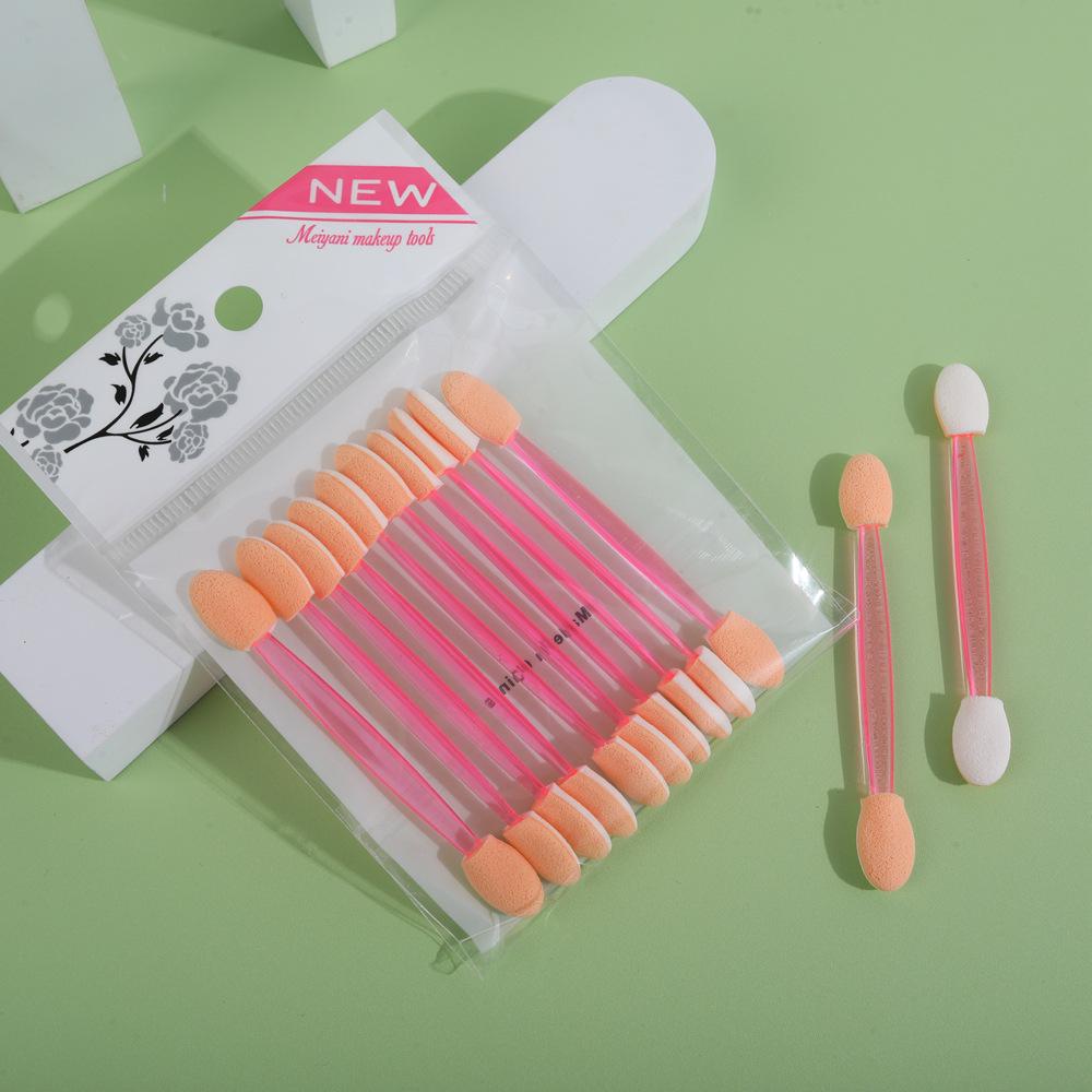 Mini Double-Ended Latex Sponge Eyeshadow Brush - High Quality, Disposable, Strong Powder Application