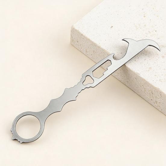 Multifunctional Safety Hammer with Breaker And Seat Belt Cutter Tire Stone Cleaning Hook Wrench Bottle Opener Car Emergency Escape Tool