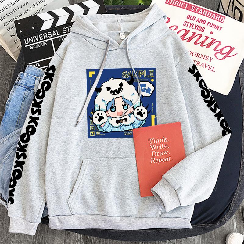 Anime SK8 The Infinity Langa Kawaii Hoodie Women Funny Cartoon Skateboard Clothes Streetwear Winter Warm Thicken Sweatshirt Male