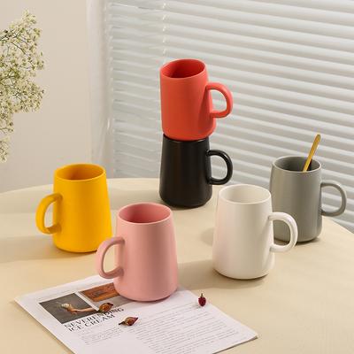 Ceramic Matte Large Capacity Coffee Cup Home Enterprise Gift Gift Prints