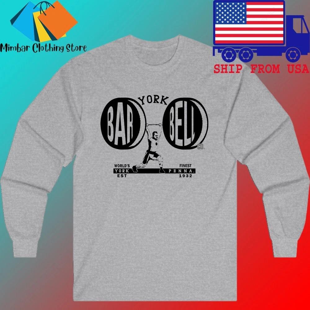 York Barbell Club Men s Gray Size S-2XL 4XL