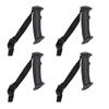 4Pcs Trekking Poles Handle Walking Cane Grip Straight/Bent Handle Climbing Stick Head Trekking Rod Handle Adapters