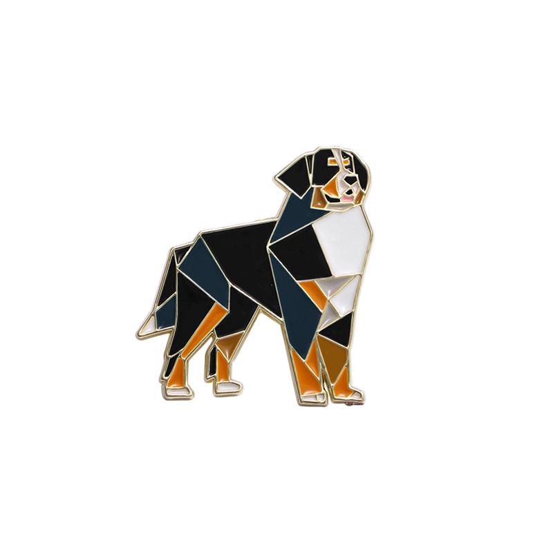 

Funny Jigsaw Puzzle Dog Design Enamel Brooches Pretty Proud To Pet Puppy Golden Lapel Pins Cute Animal Badge
