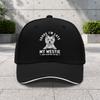 1pc West Highland White Terrier Adjustable Sandwich Baseball Cap Trendy Printing Process Suitable For Outdoor Sports And Cam