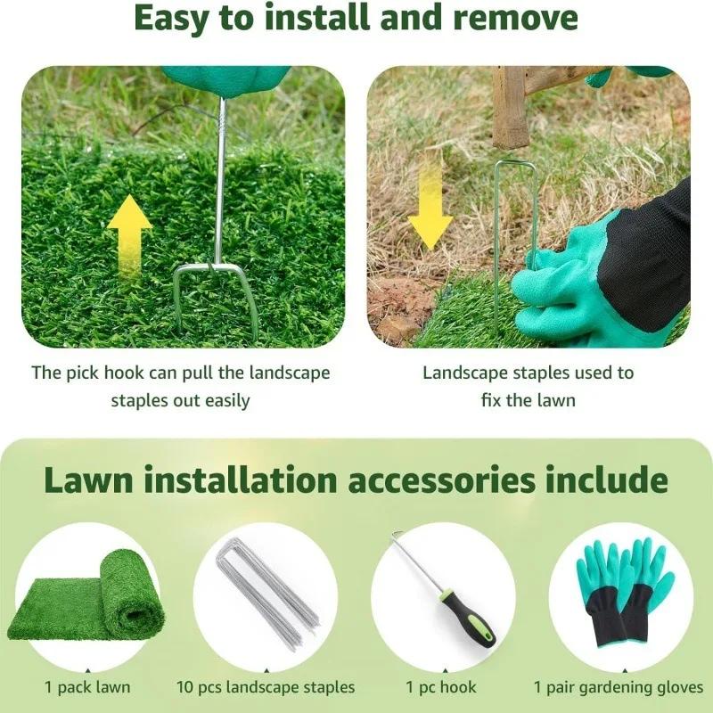 Grass Mat Dog Pee Pad Ultimate Washable Dog Grass Mat Reusable Odor-Control for Pet Training Easy-Clean Pee Pad Non-Slip Backing