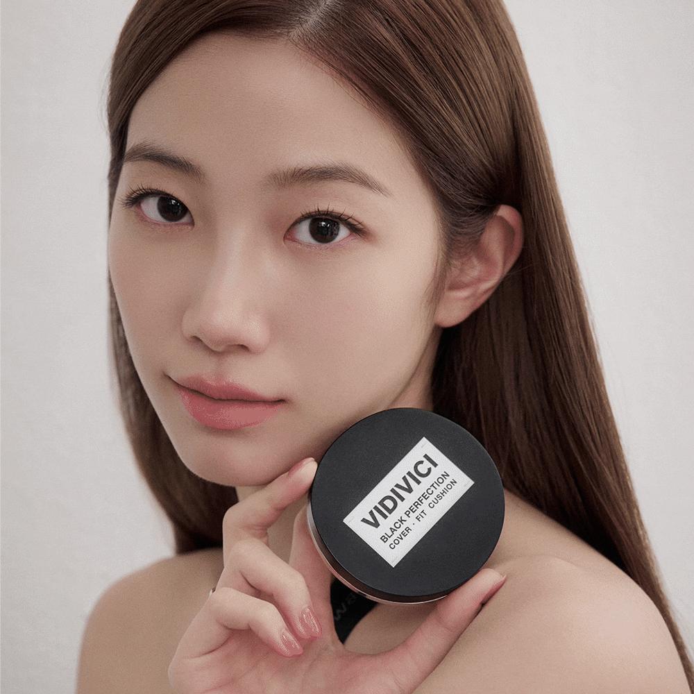 VIDIVICI Black Perfection Cover Fit Cushion with Refill SPF 40 PA++ 13g*2EA