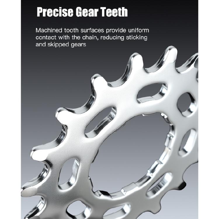 Piñones de Cassette Monovelocidad para Bicicletas, 16T 18T Kits de Conversión Monovelocidad para Bicicletas de Montaña con Espaciador y Anillos de Bloqueo