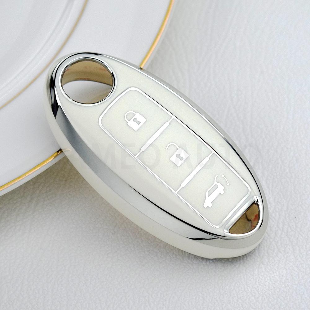 3 Buttons Protect Cover For NISSAN Maxima Altima Versa Sentra Sunny Sylphy Teana Qashqai X-Trail Juke TPU Car Key Shell Case Fob