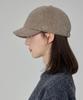 Bajal Va Curved Circle Logo Newsboy Cap Light Mocha