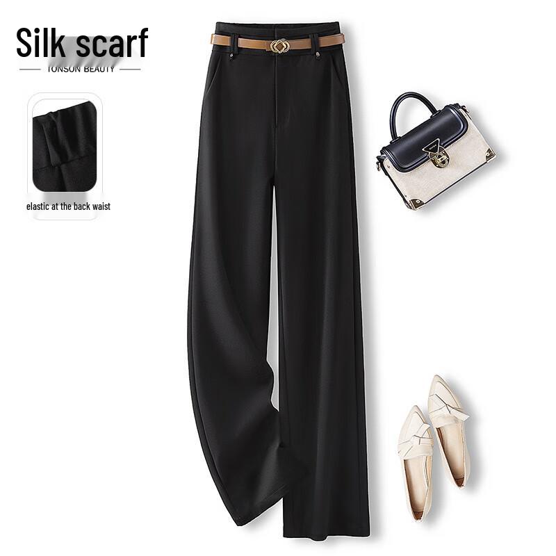 

Sishe Women s High-Waist Wide-Leg Casual Pants M