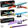 3 Type Creative Swordsman Roronoa Zoro Sword Katana Building Blocks Construction Bricks Toys Gift For Children Kids