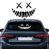Demon Smiling Face Car Stickers for Rear Windshield Motorcycle Decoration Car Stickers Waterproof Colorful Reflective Sticker