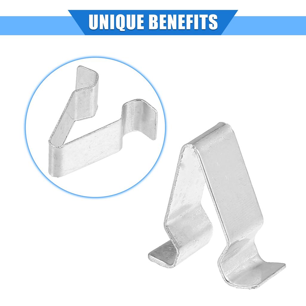 VekAuto Trunk Tail Panel Windshield Pillar Trim Clip Fender Fastener Rivet Retainer Fits VW Golf 2015-2021 Silver Tone Metal 10pcs