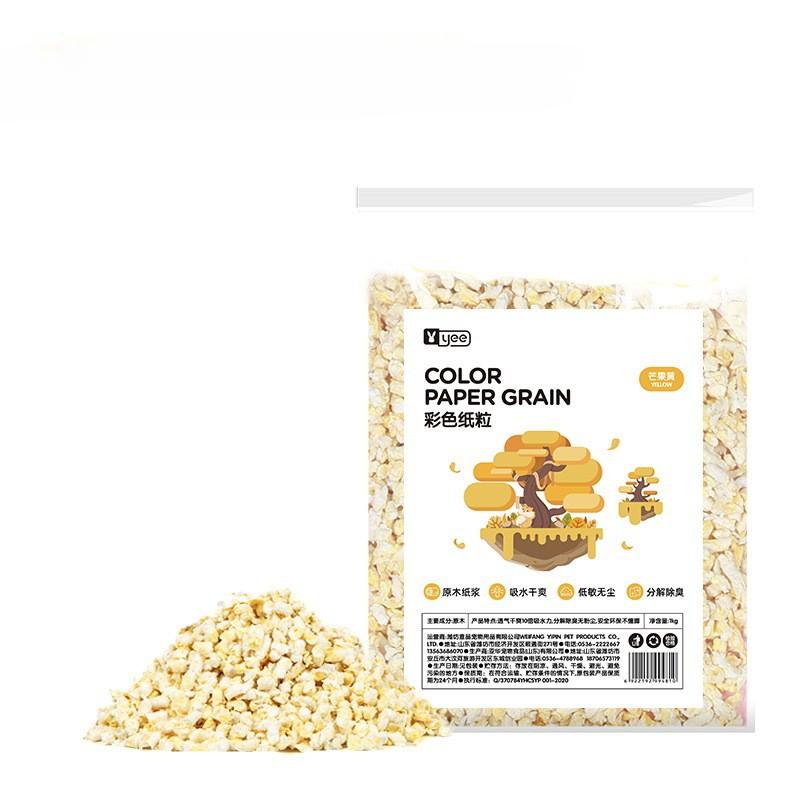 

1 кг наполнитель для домика для хомяка абсорбирующие бумажные гранулы ландшафтный дизайн Золотая клетка для медведя бумажные обрезки хомяка ландшафтный нижний материал