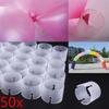 50/100 peças Fivela de Anel Circular para Balão de Arco Abertura de Casamento Suporte de Porta de Shopping Acessórios de Fabricação de Fivela de Anel