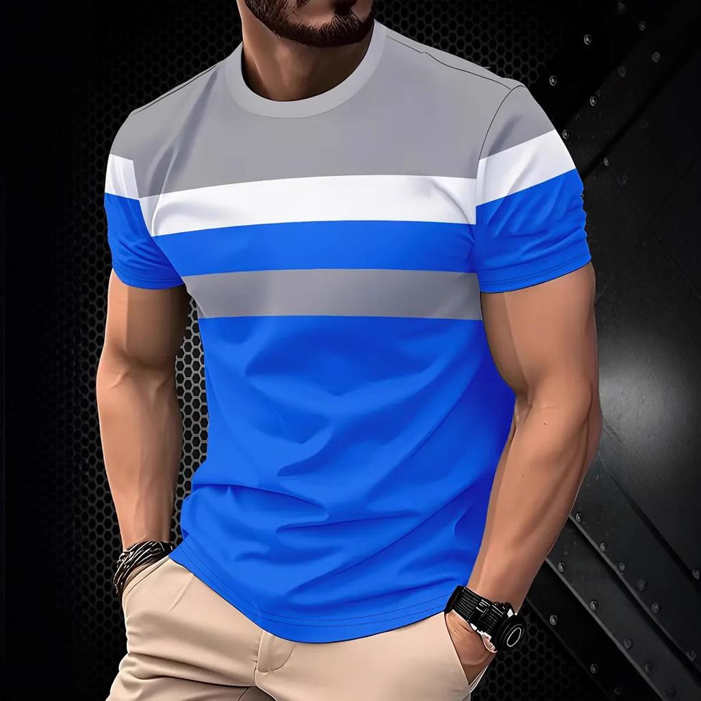Men's T Shirt 3D Print Mens Short-Sleeved Tops Summer Street Fashion T-Shirt For Men Casual Tees Oversized Clothing