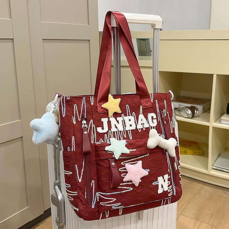 Schoolbags Children Elementary School Girls Junior High School Students High School Students Make up Lessons Bag Letters High Appearance