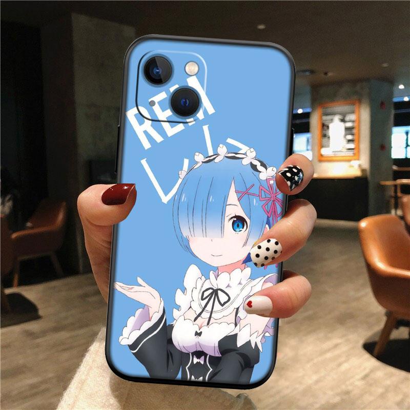 IK26 Emilia Ram Rem Phone Case for Samsung Galaxy M06 M15 M16 M35 M55 M56 A36 A42 A50 A50S A51 A52 A32 A33 A05 A05S A06 A16 A20