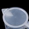 Jarra medidora de 100/250/500 ml, transparente, para hornear, cocina, harina, agua, con tapa