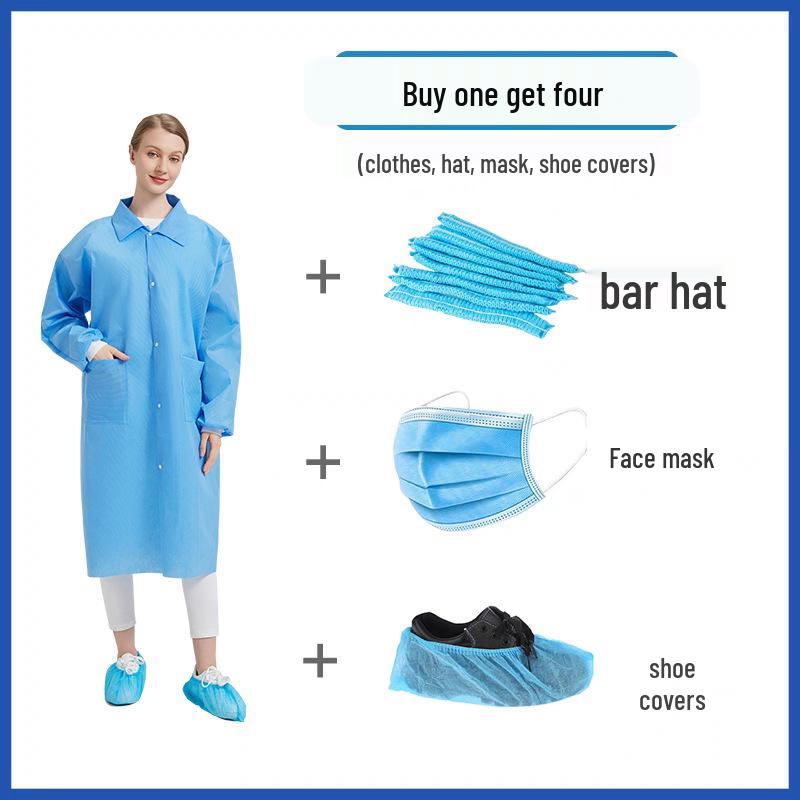 Einweg-Schutzanzug aus Vliesstoff für Reinräume und Experimente