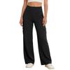 High Waist Stretch Cargo Pants for Women Wide Leg Yoga Work Trousers with Pockets for Casual Business Travel Wear