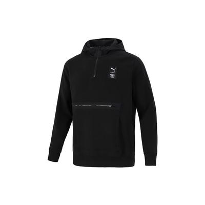 Puma Sudadera con capucha de entrenamiento con bolsillos de empalme co-branded X Firstmile para hombre Tops Negro 532339-01