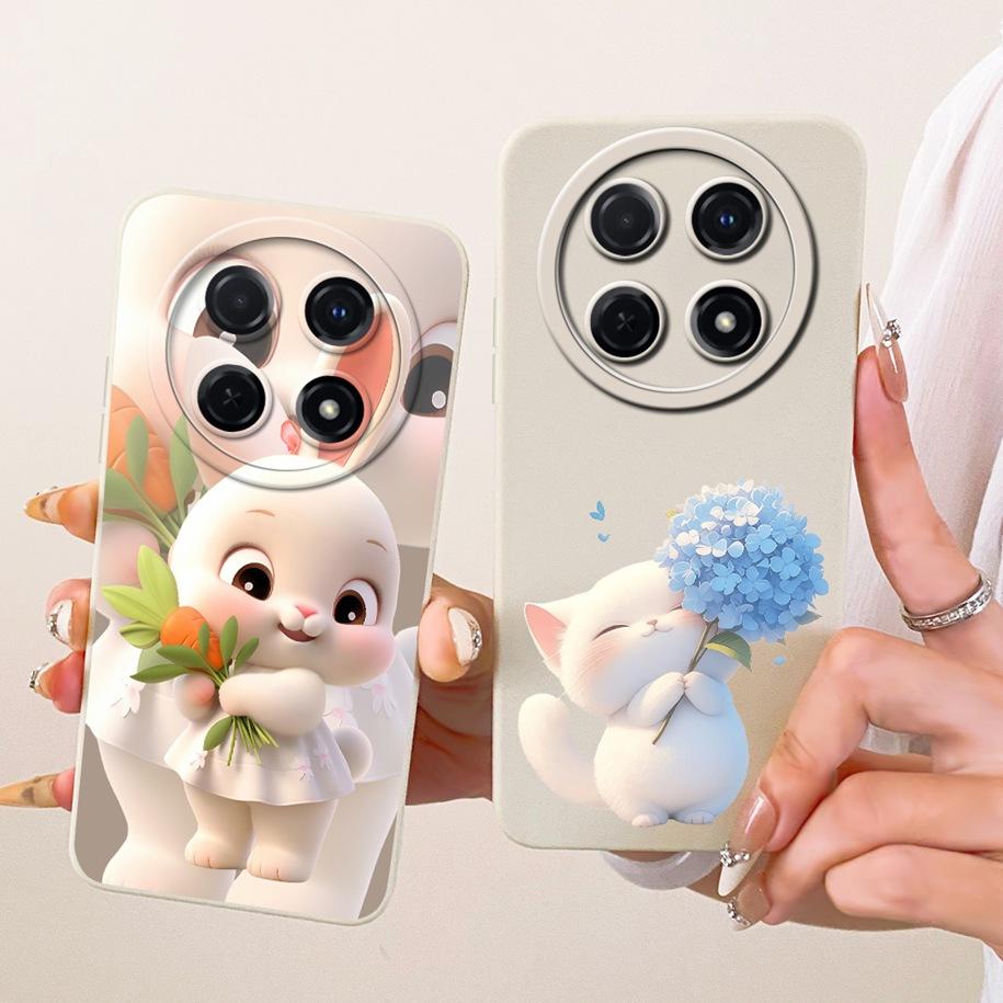 Case For Huawei Nova 12i 13i Shockproof Cover Lovely Cartoon Cat Soft Silicone Funda For Huawei Nova12i Enjoy 70 Pro Phone Shell