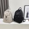 New Solid Color Women Waterproof Nylon Backpack Simple School Bag for Teenage Girl Shoulder Travel Hand Bag Book Bag Rucksac