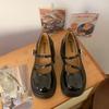 Small leather shoes women's 2025 new spring and summer French fashion versatile with skirts, thick soles increase height, sweet and cool Mary Jane s