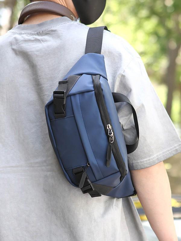 Men's Trendy Waterproof Crossbody & Waist Bag - Functional, Versatile Workwear & Sports Shoulder Bag