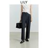 LILY Gray Commuting Small Leg Suit Pants