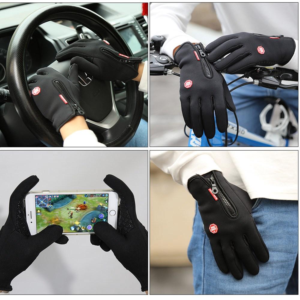 Winter Skiing Motorcyclist Gloves Super-Thick Warm Biking Gentlemen Touch Screen Moisture-Proof Fleece -30 ℃ Female Fitnes Practical Use
